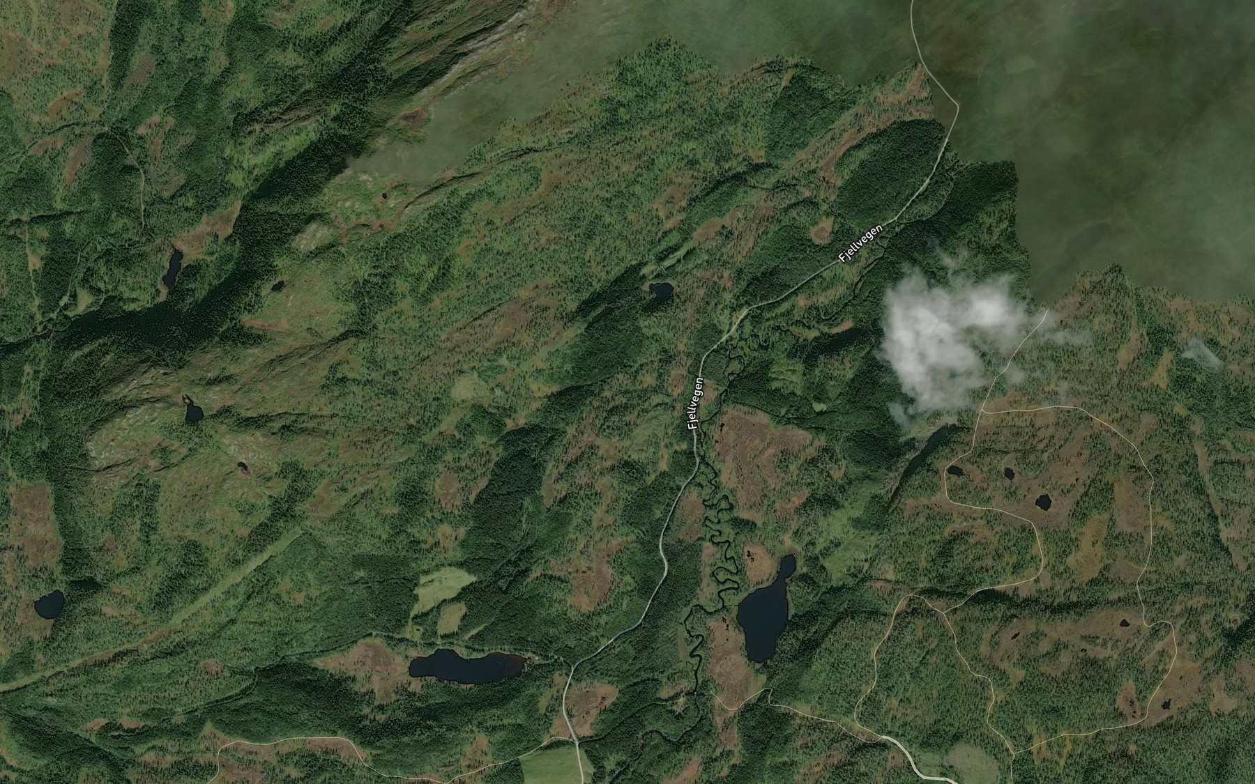 Satellite map of the Salamonbekken