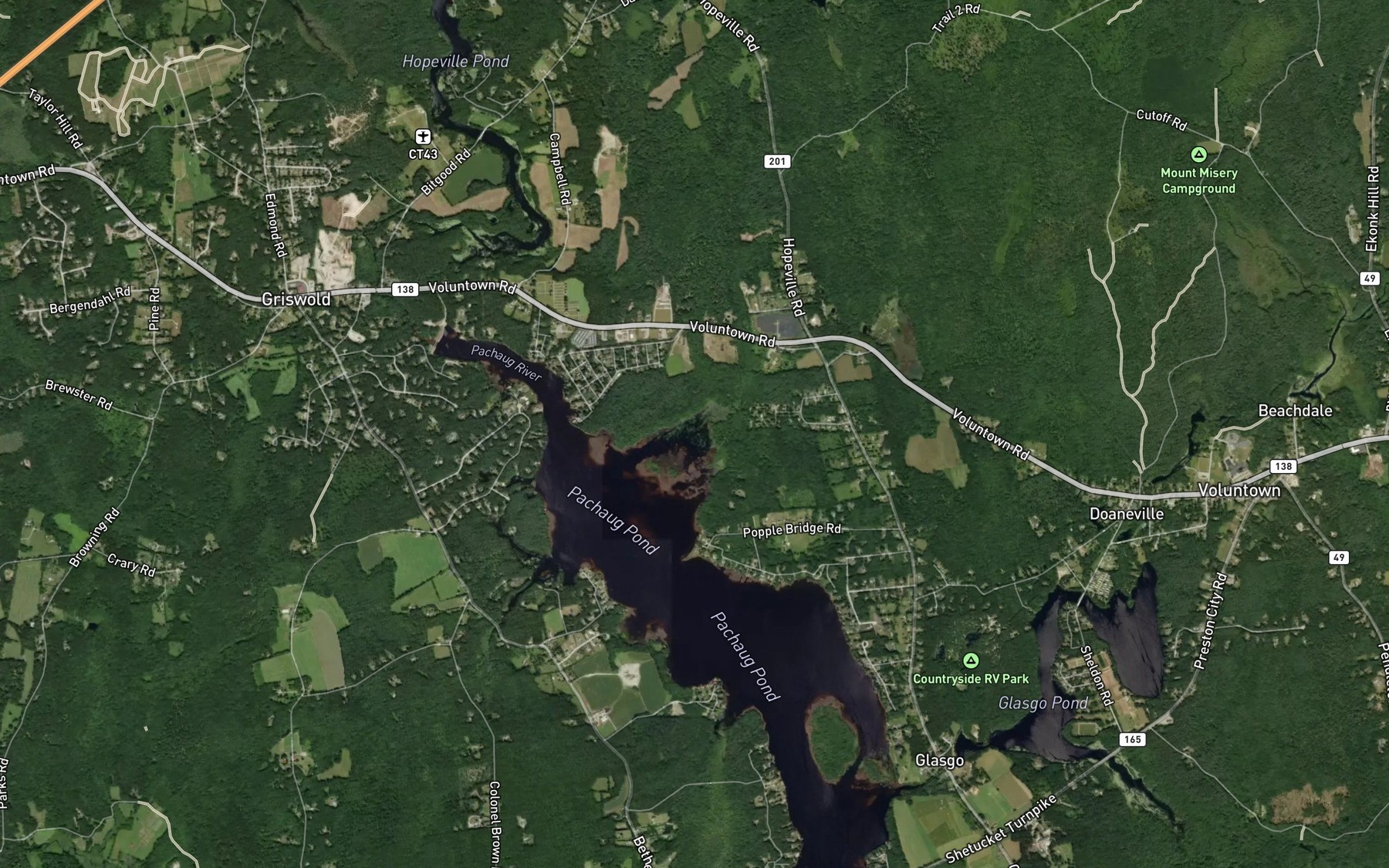 Satellite map of the Edmonds Cove