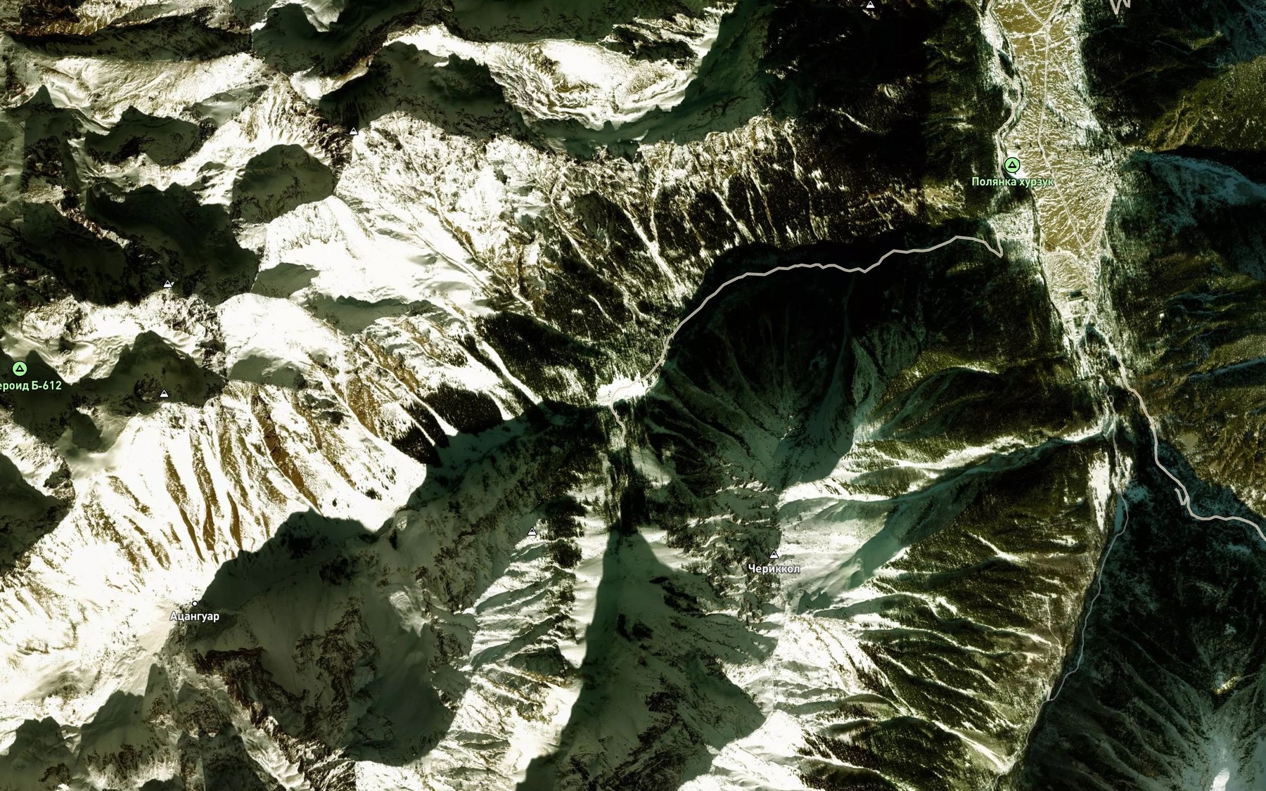 Satellite map of the Mursaly