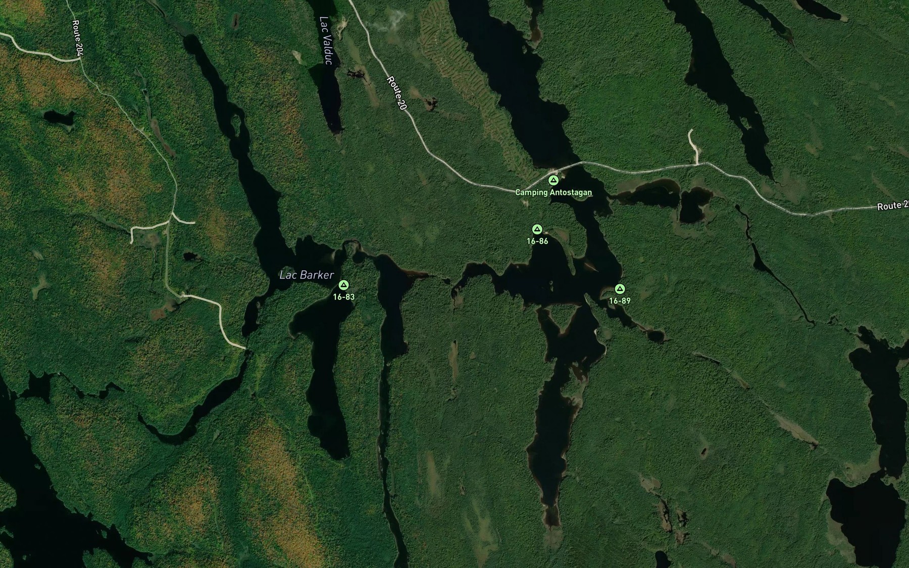 Satellite map of the Ruisseau Kondiaronk