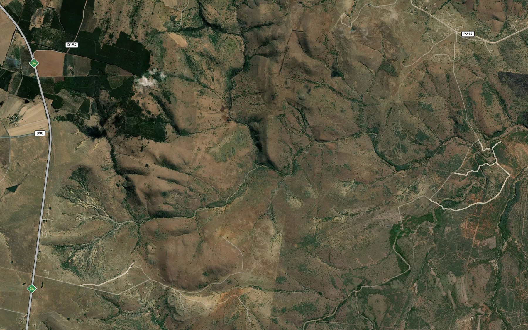 Satellite map of the Skoonspruit