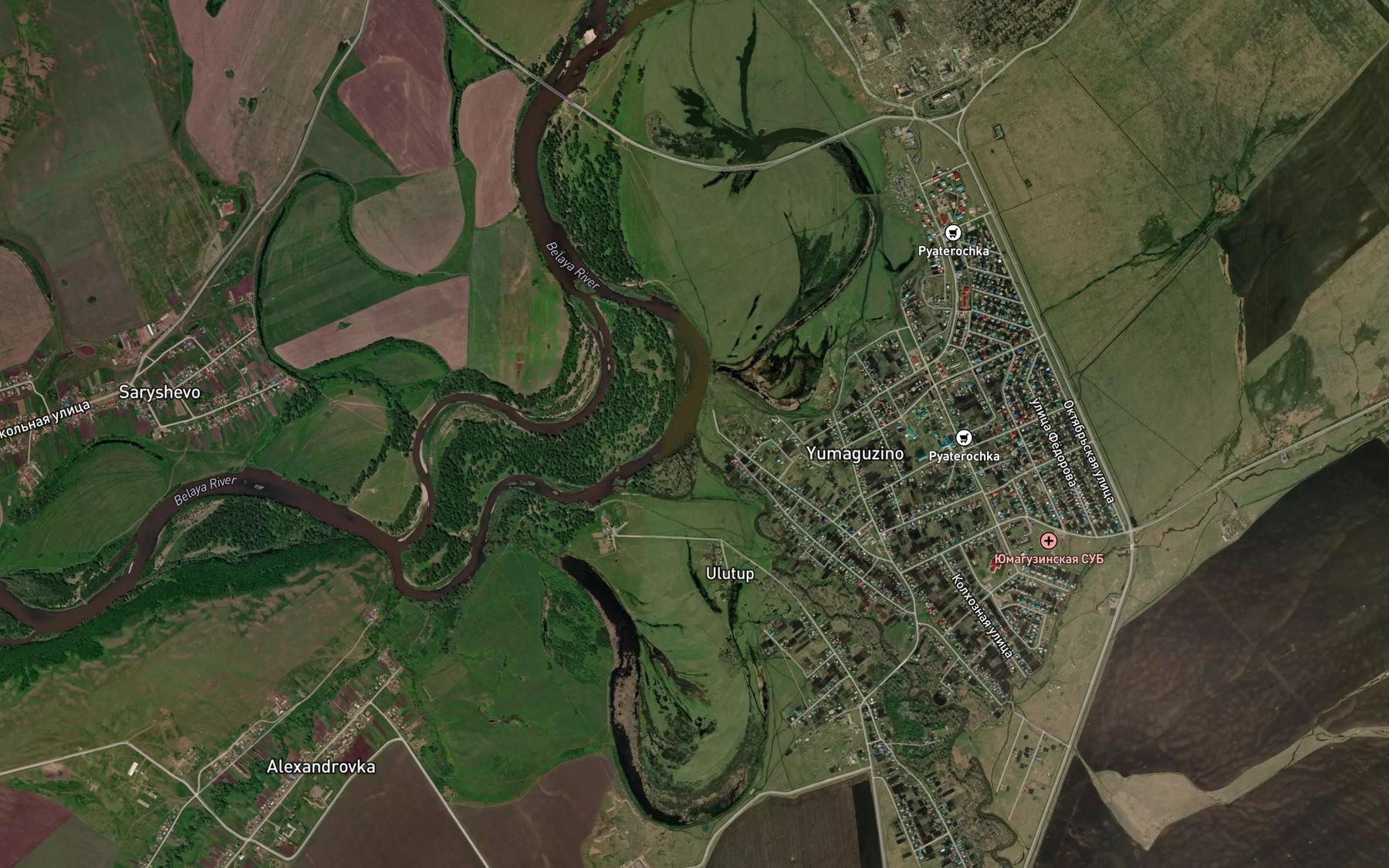 Satellite map of the Irtyubyak