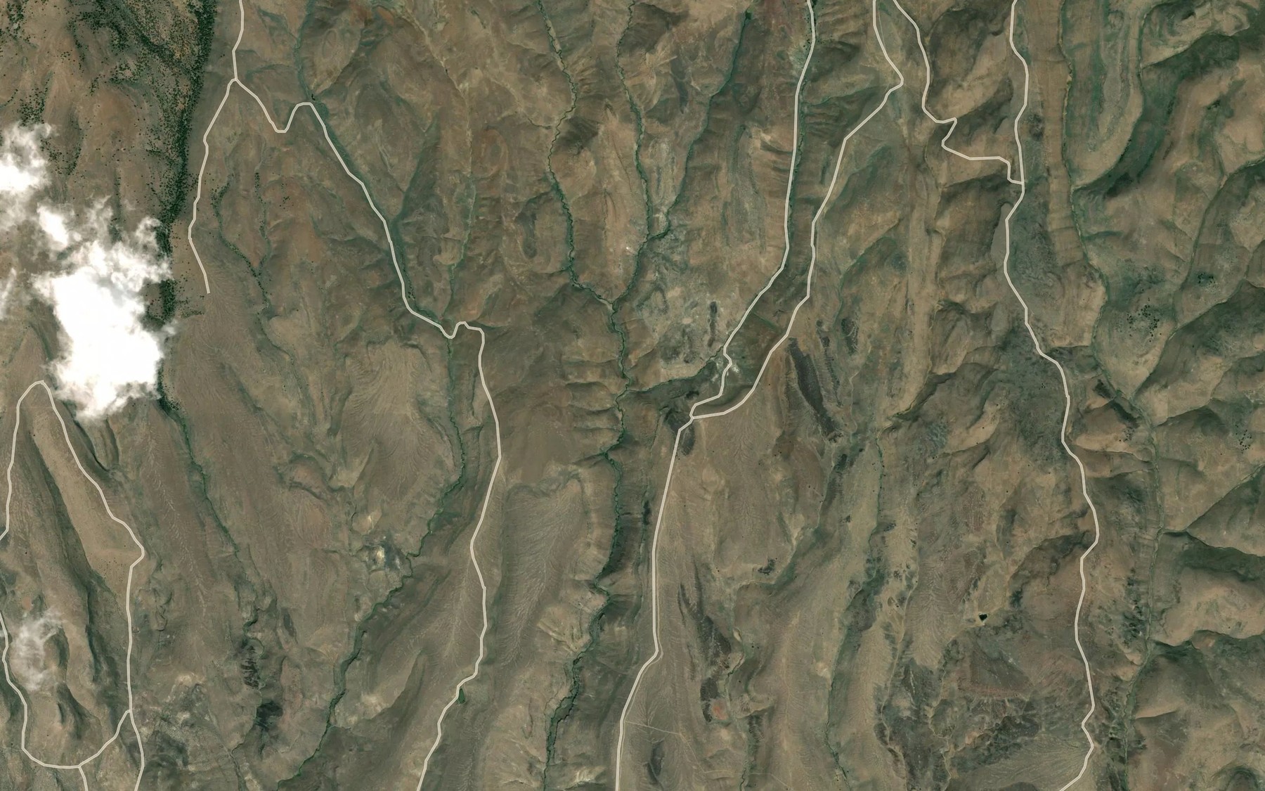 Satellite map of the Brian Creek