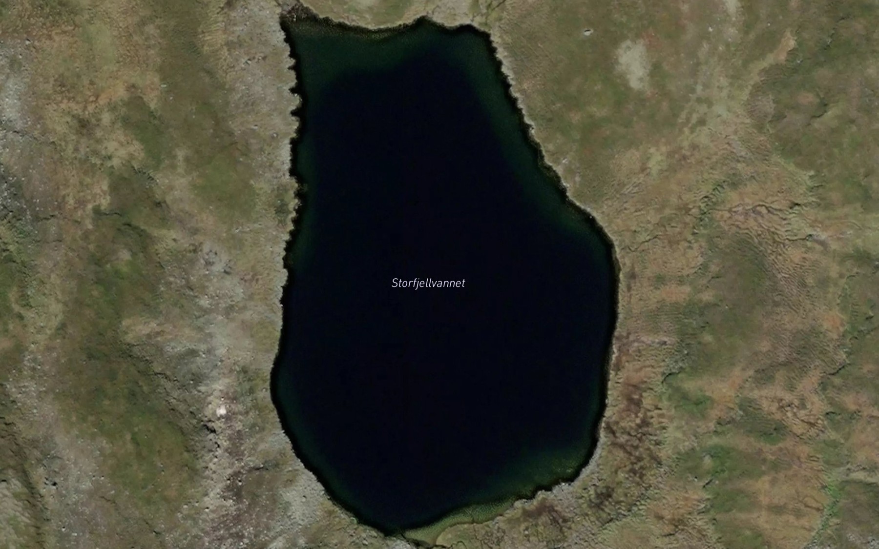 Satellite map of the Storfjellvannet