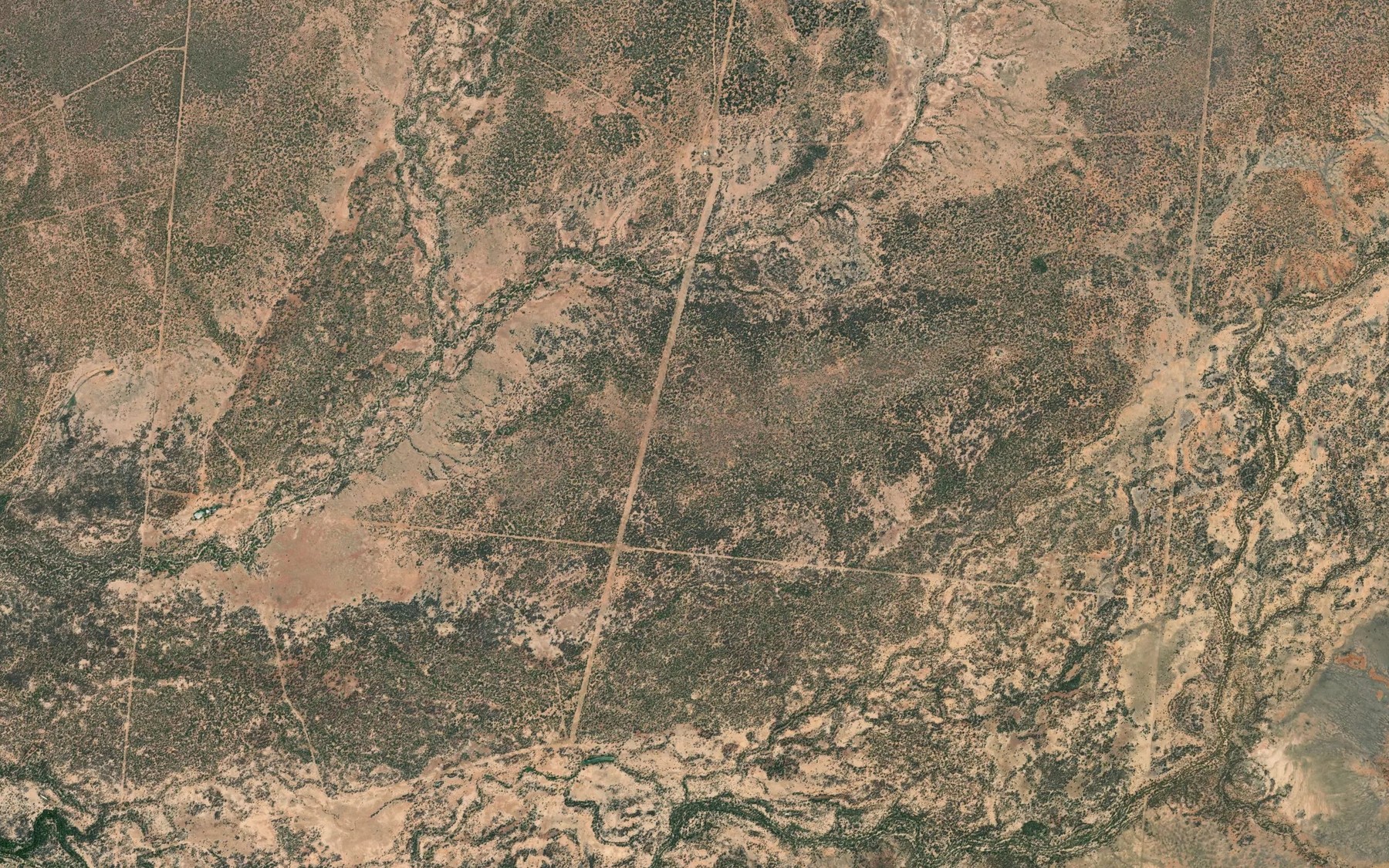 Satellite map of the Limestone Creek