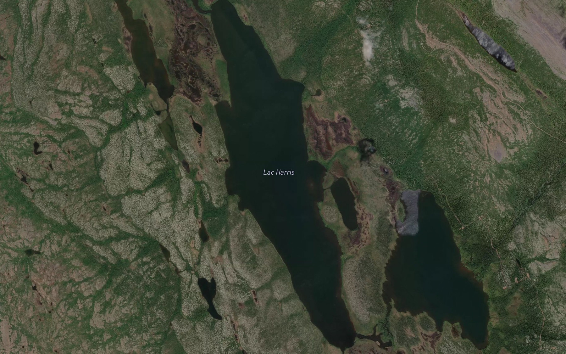 Satellite map of the Lac Harris