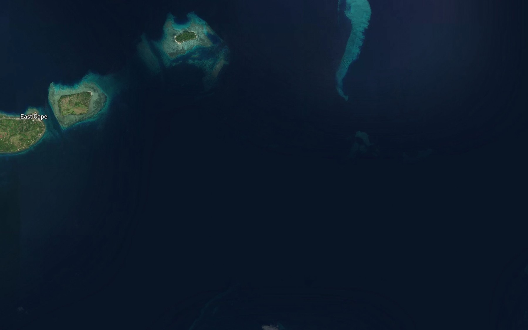 Satellite map of the Thobbs Reef
