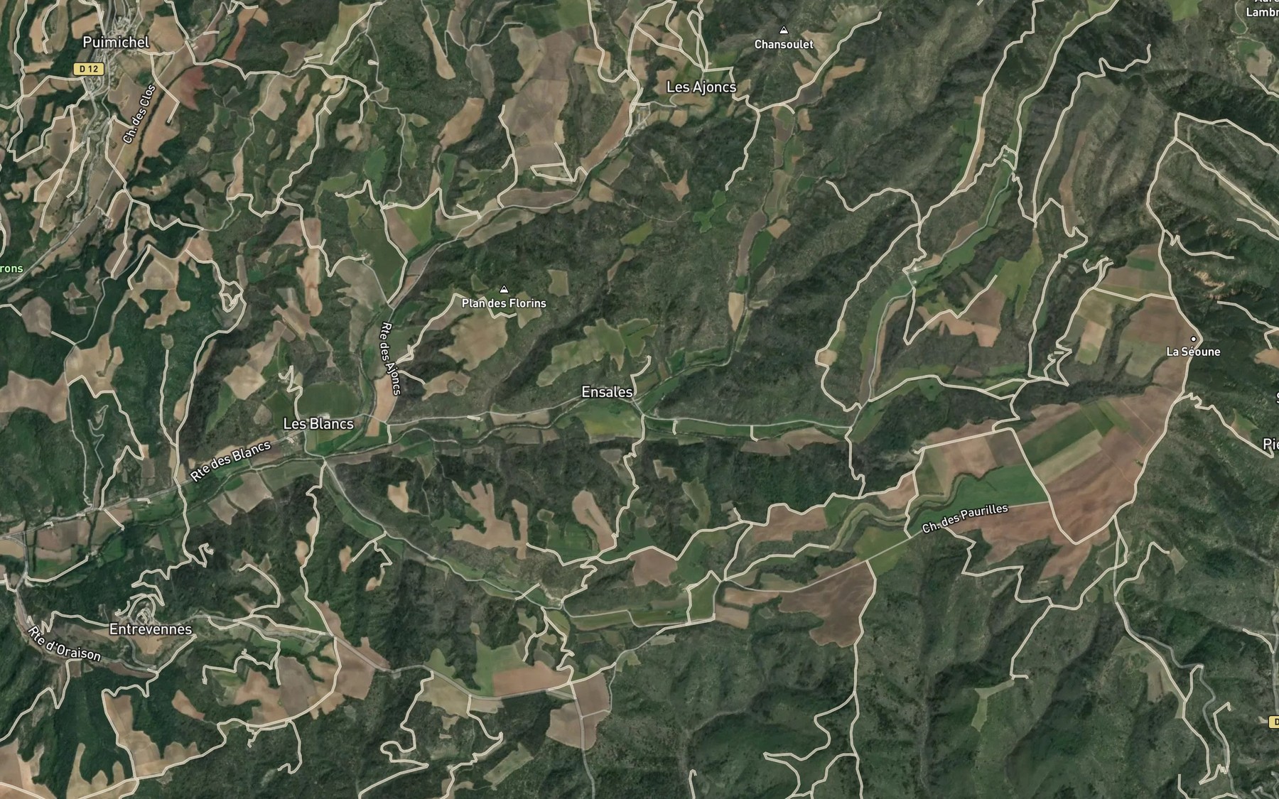 Satellite map of the Ravin de Rejaroues