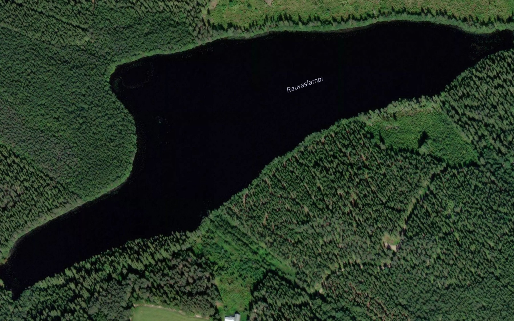 Satellite map of the Rauvaslampi