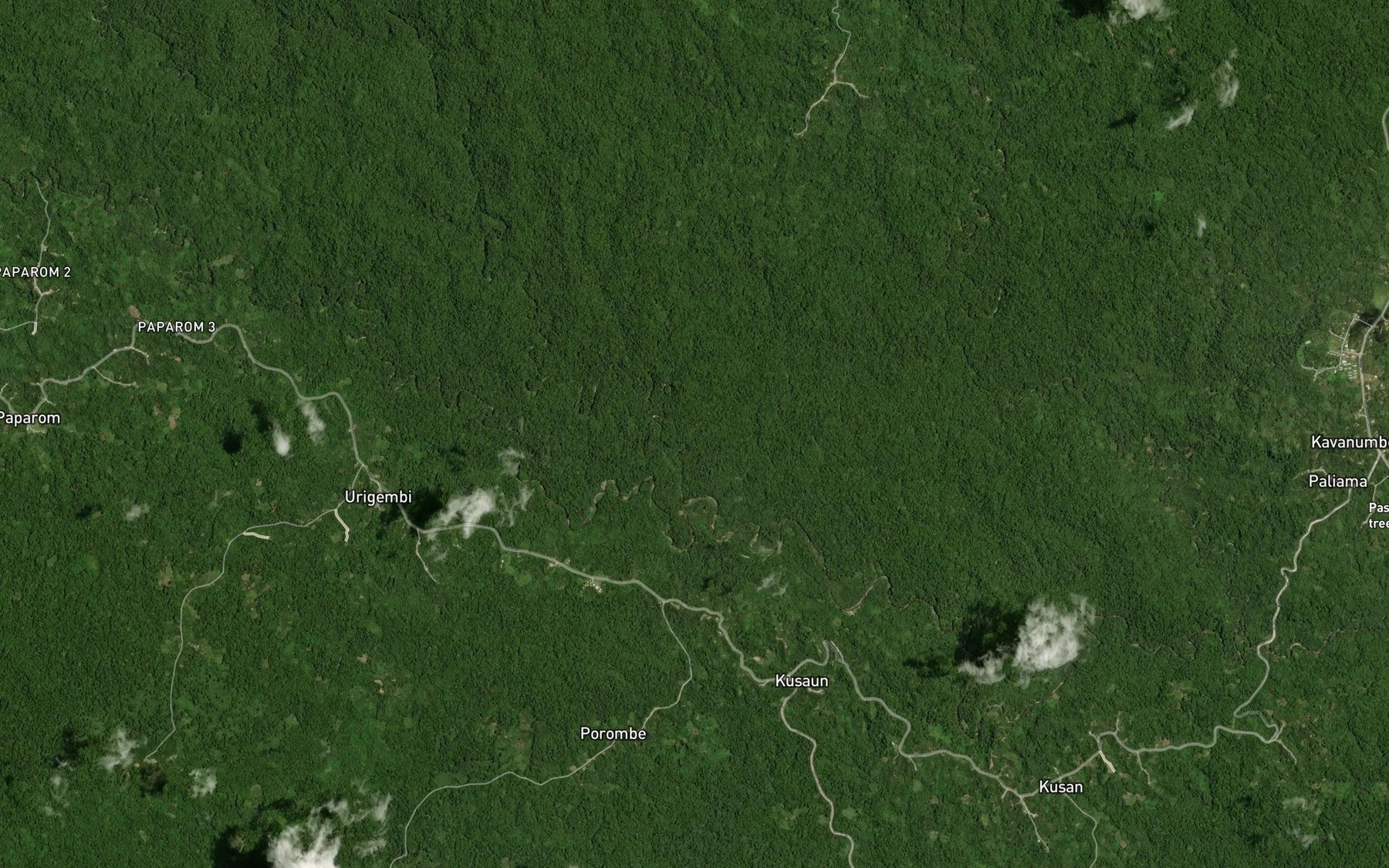 Satellite map of the Ming Creek