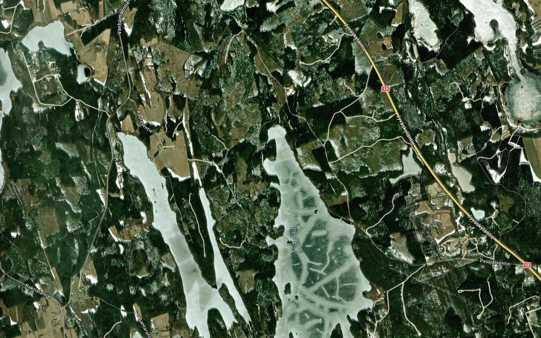 Satellite map of the Haukkalahti