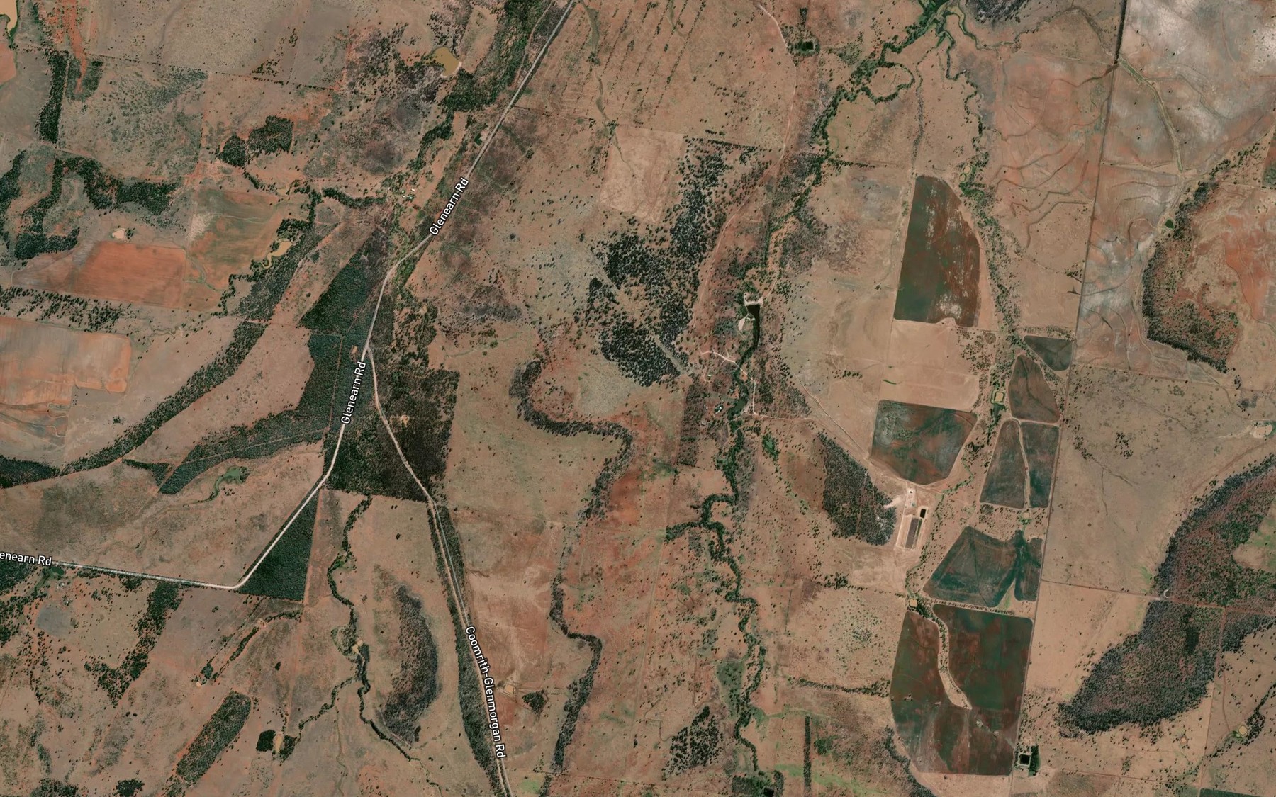 Satellite map of the Currajong Creek
