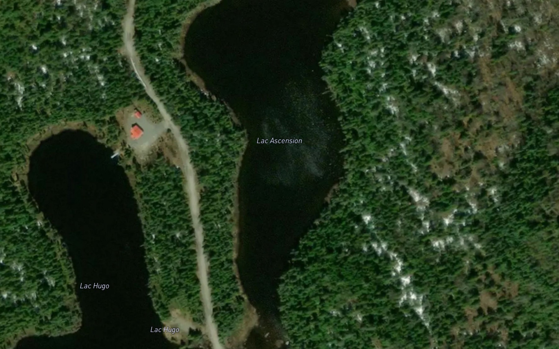 Satellite map of the Lac Ascension