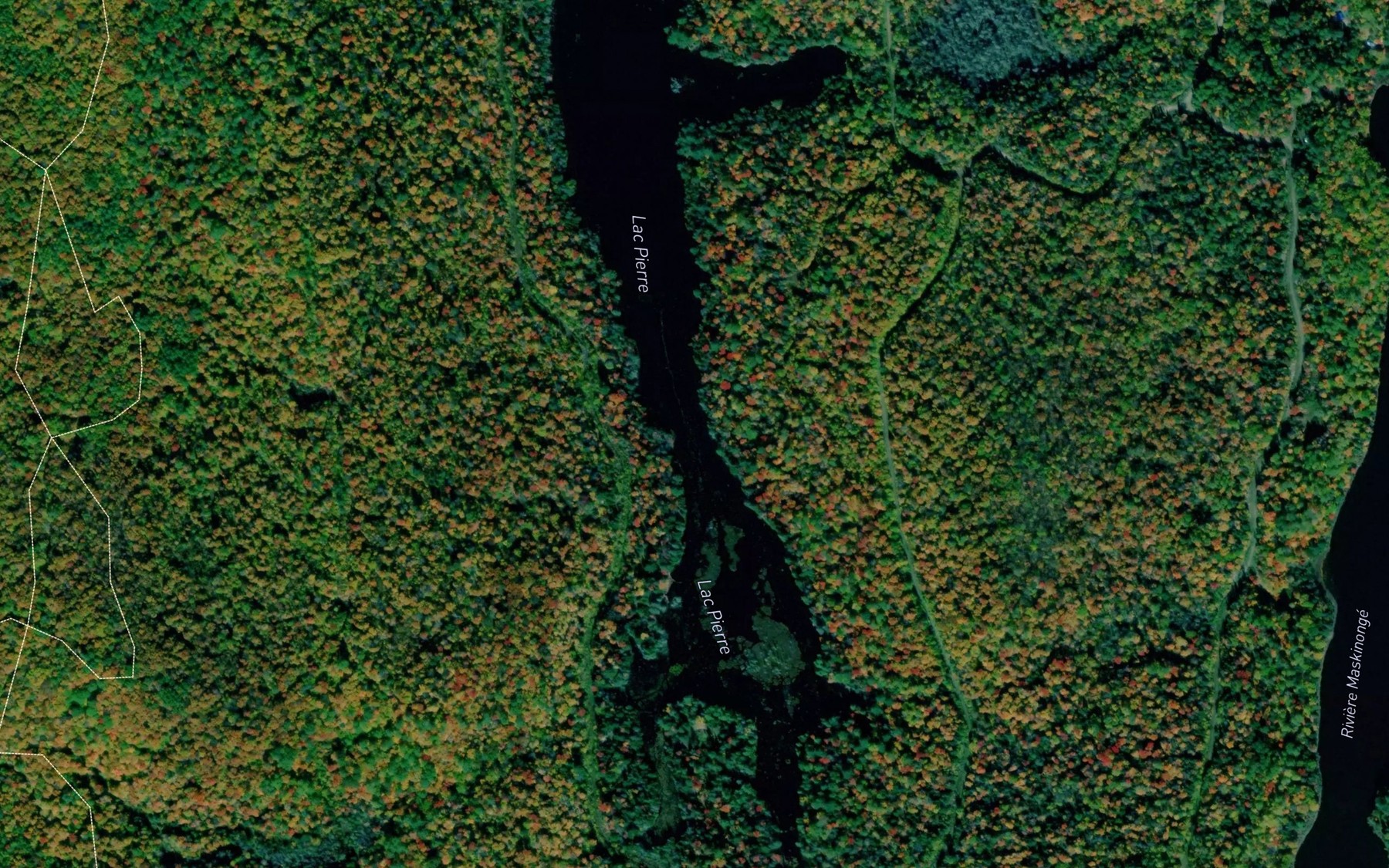 Satellite map of the Lac Pierre