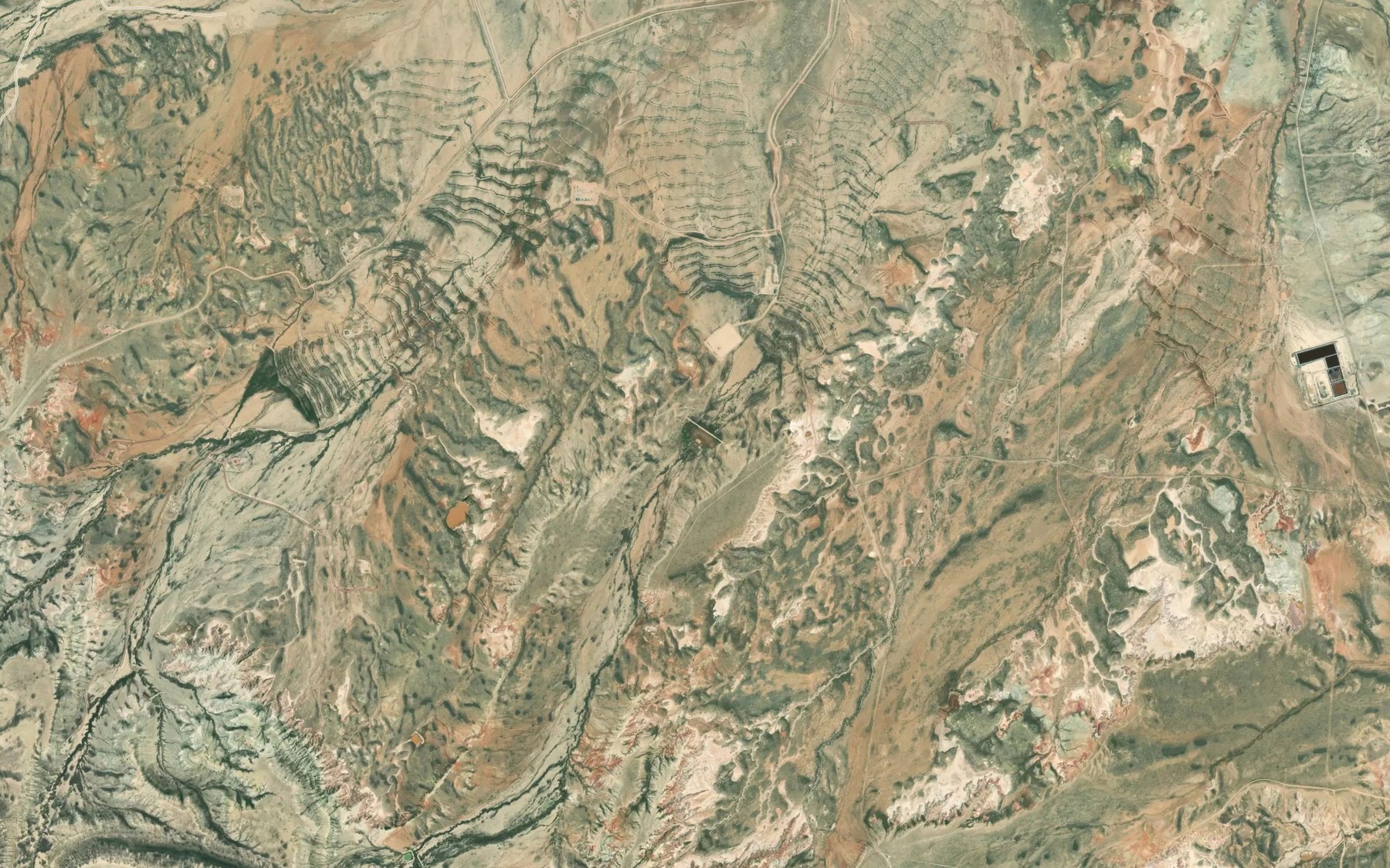 Satellite map of the Dad Larsen Detention Dam 1593 Number 6