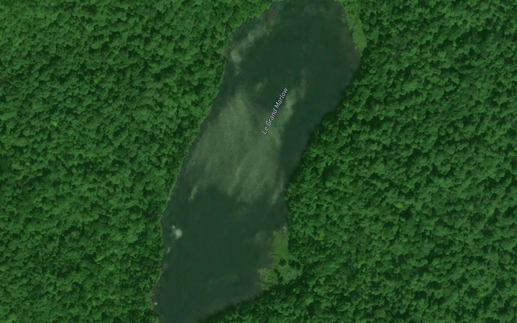 Satellite map of the Le Grand Marlow