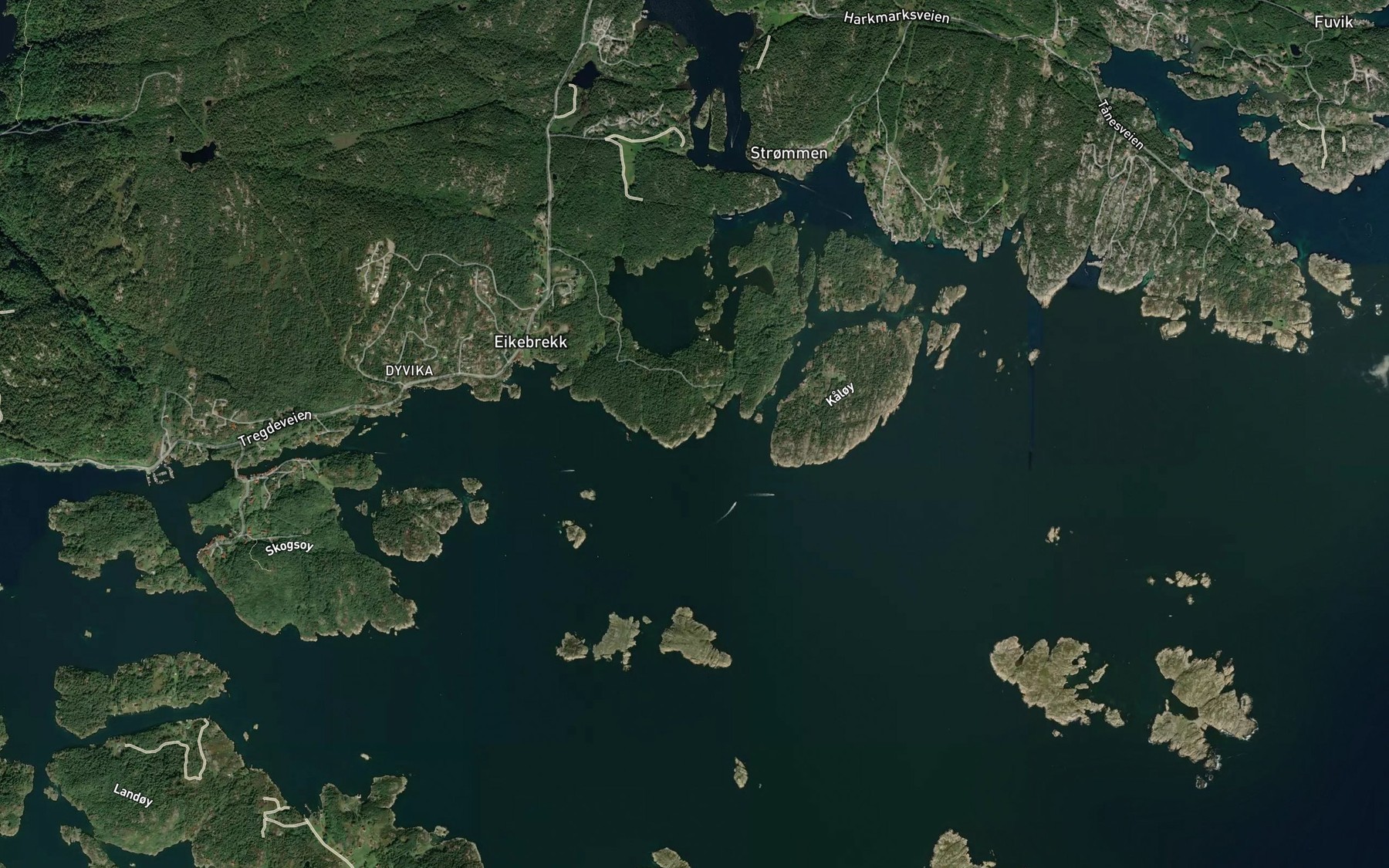 Satellite map of the Kallhola