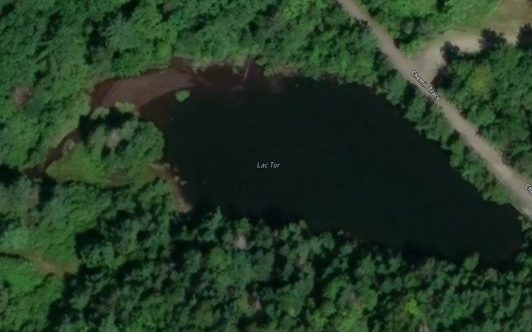 Satellite map of the Lac Tor