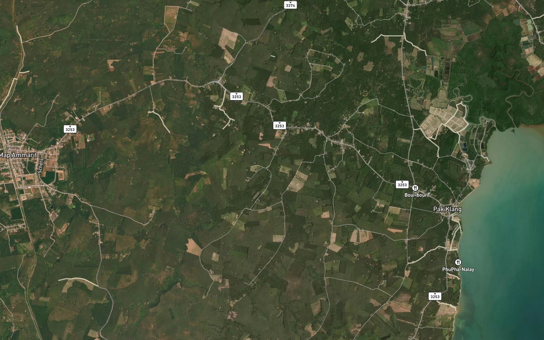 Satellite map of the Huai Pling