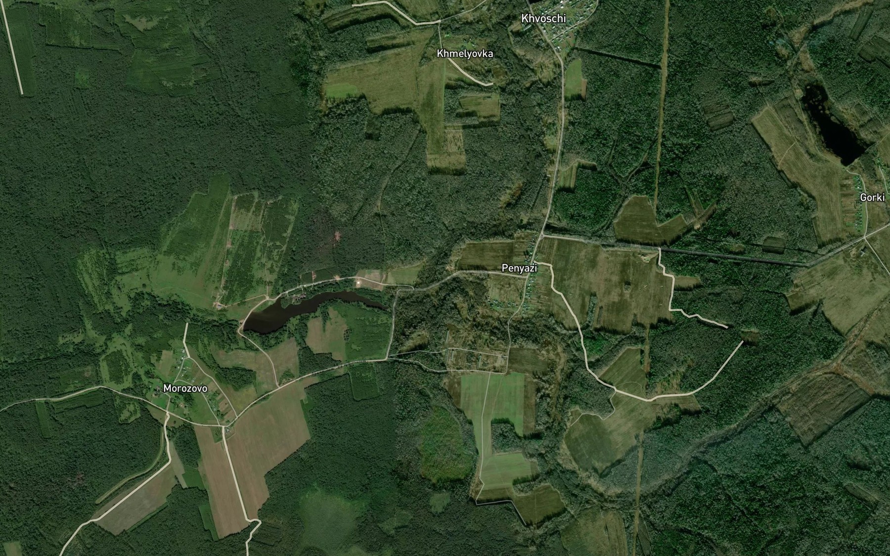 Satellite map of the Zheremeslo
