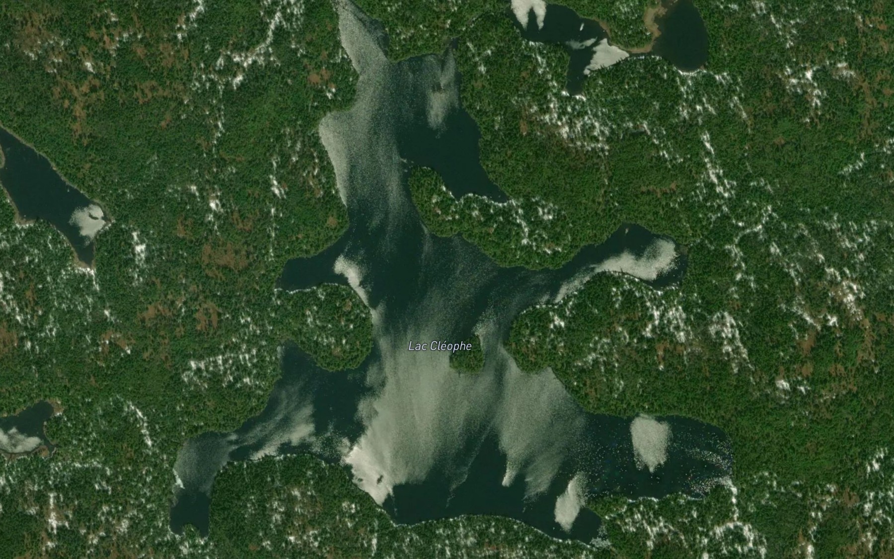 Satellite map of the Lac Cleophe