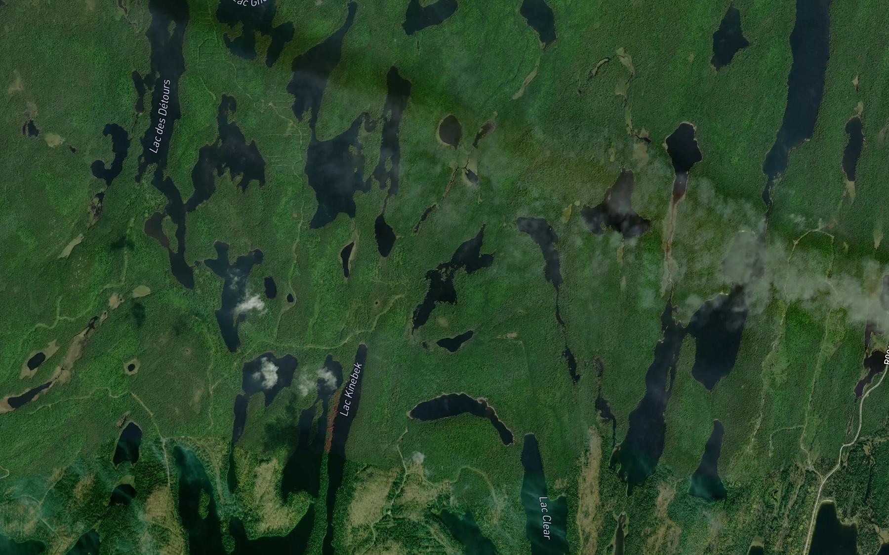 Satellite map of the Lac du Hornblende