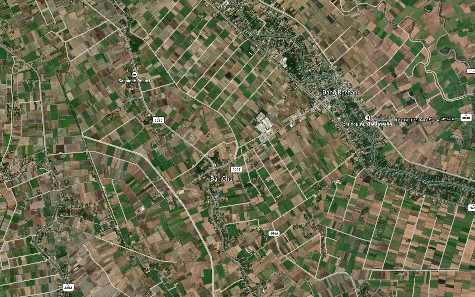 Satellite map of the Khlong Nam Haeng