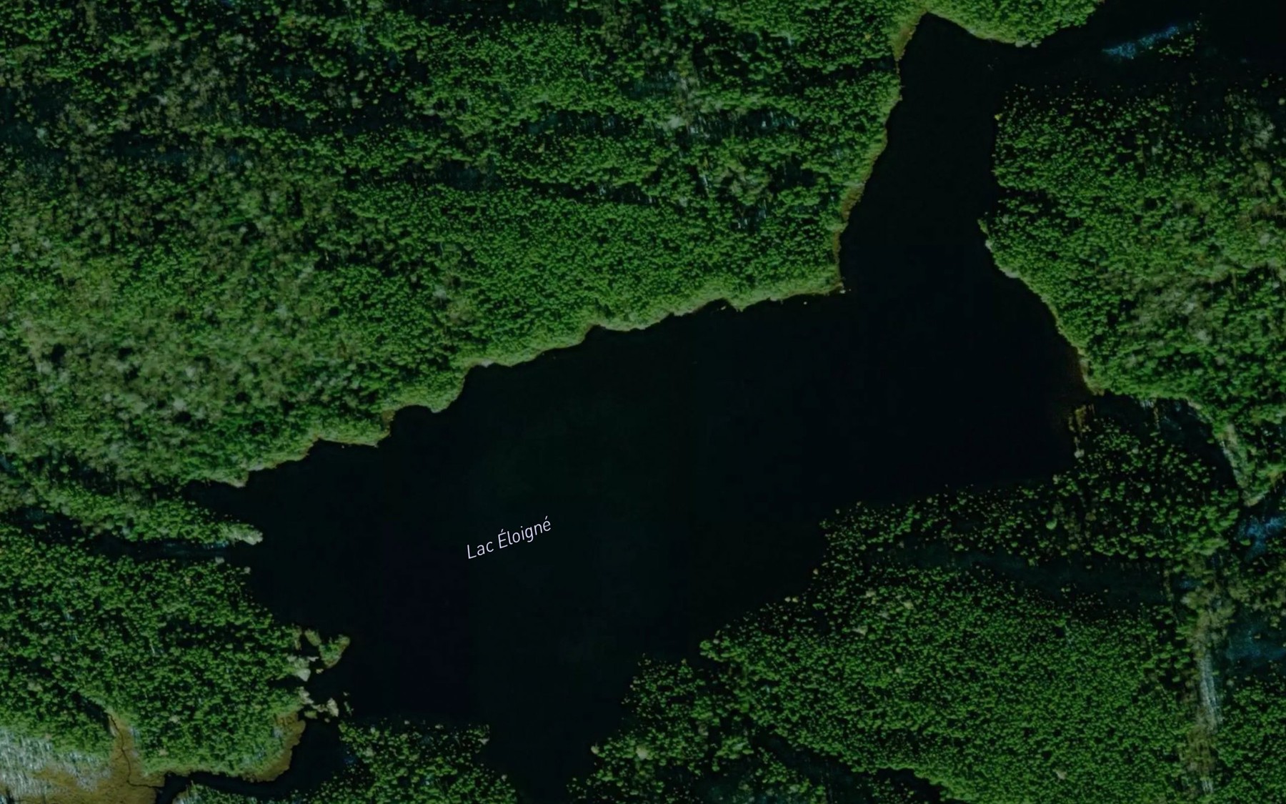 Satellite map of the Lac Eloigne