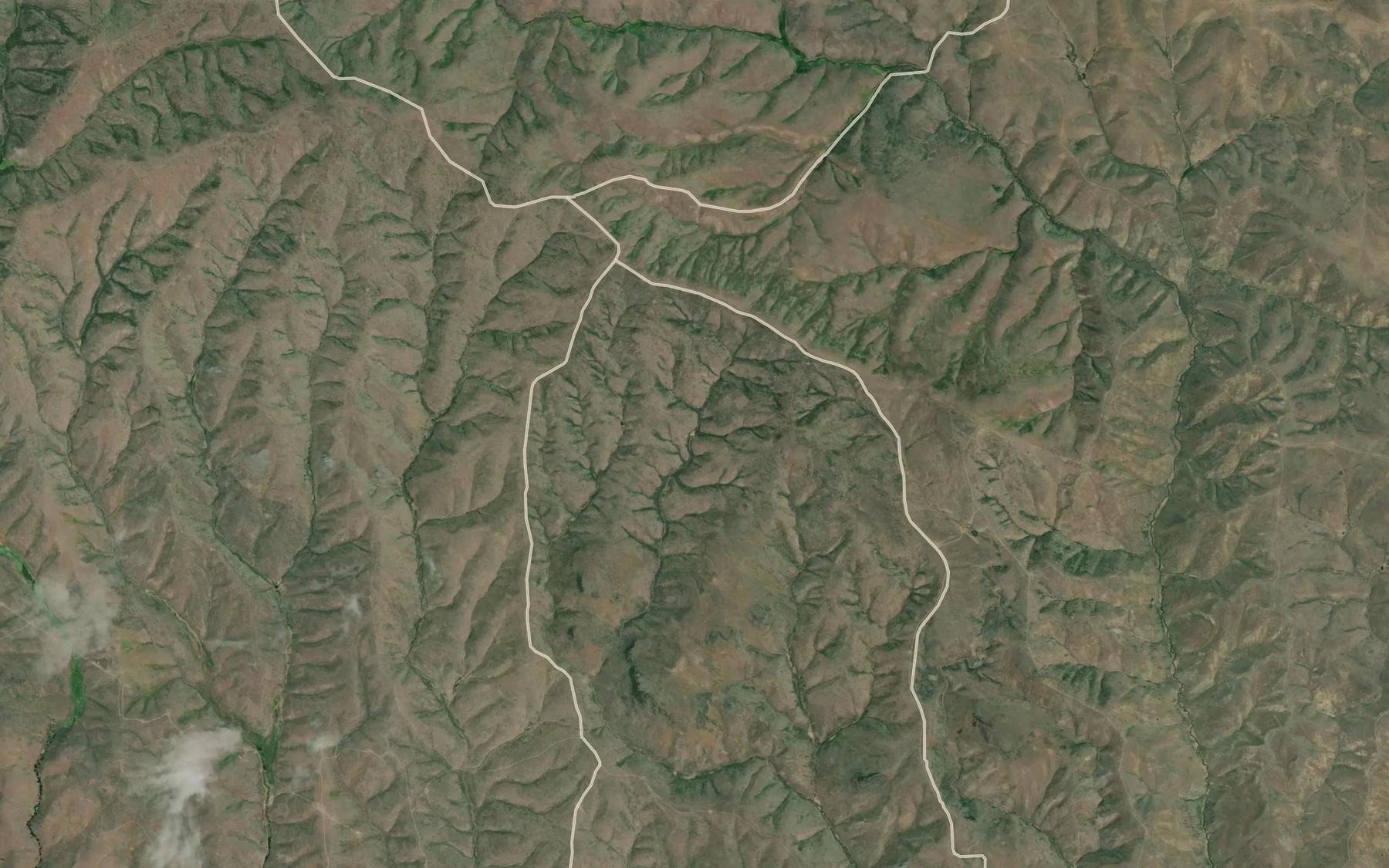 Satellite map of the Wendt Reservoir