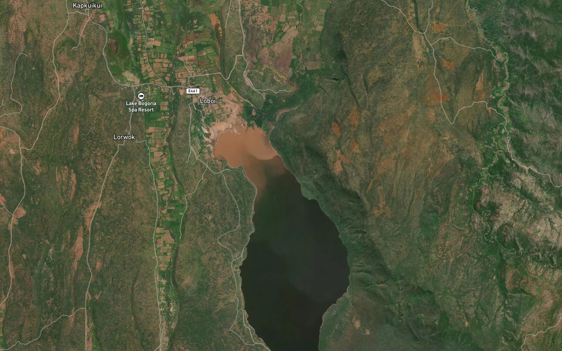 Satellite map of the Waseges