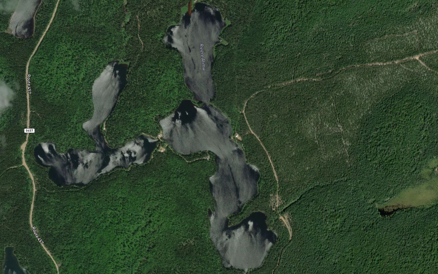 Satellite map of the Lac de la Souris