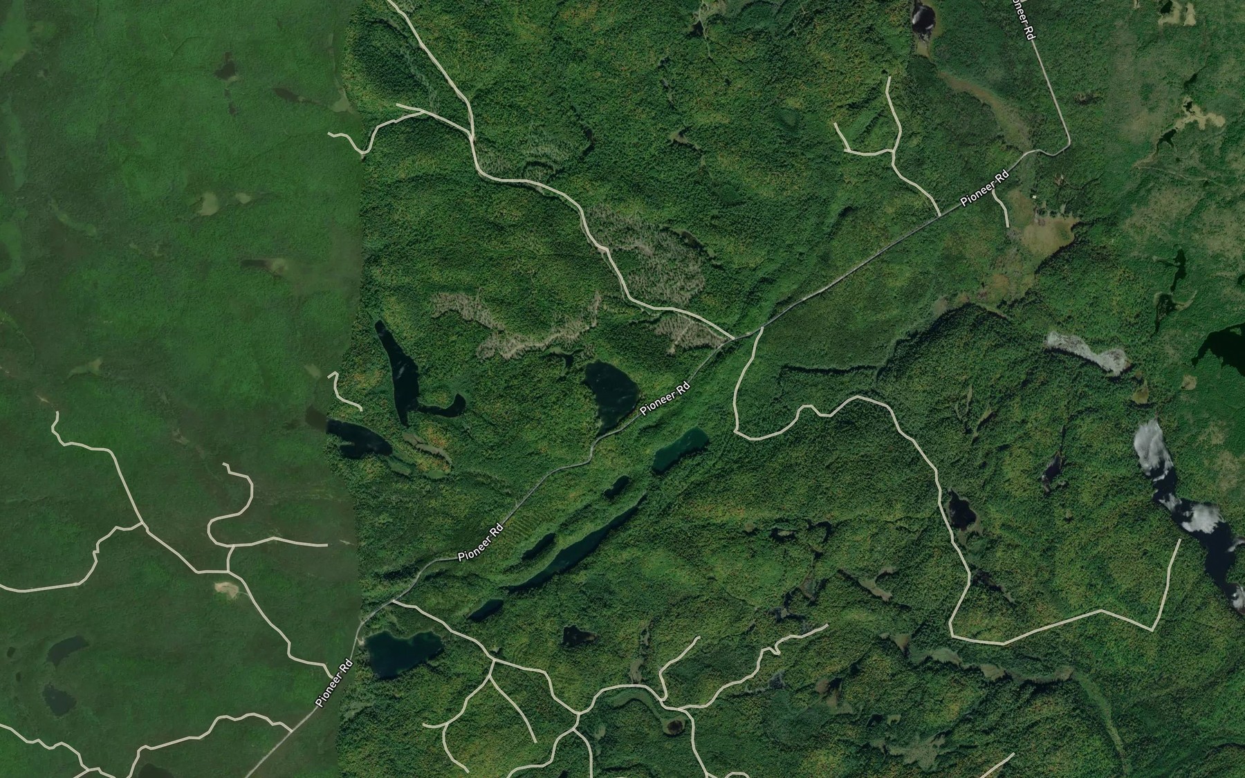Satellite map of the Lac Pascal