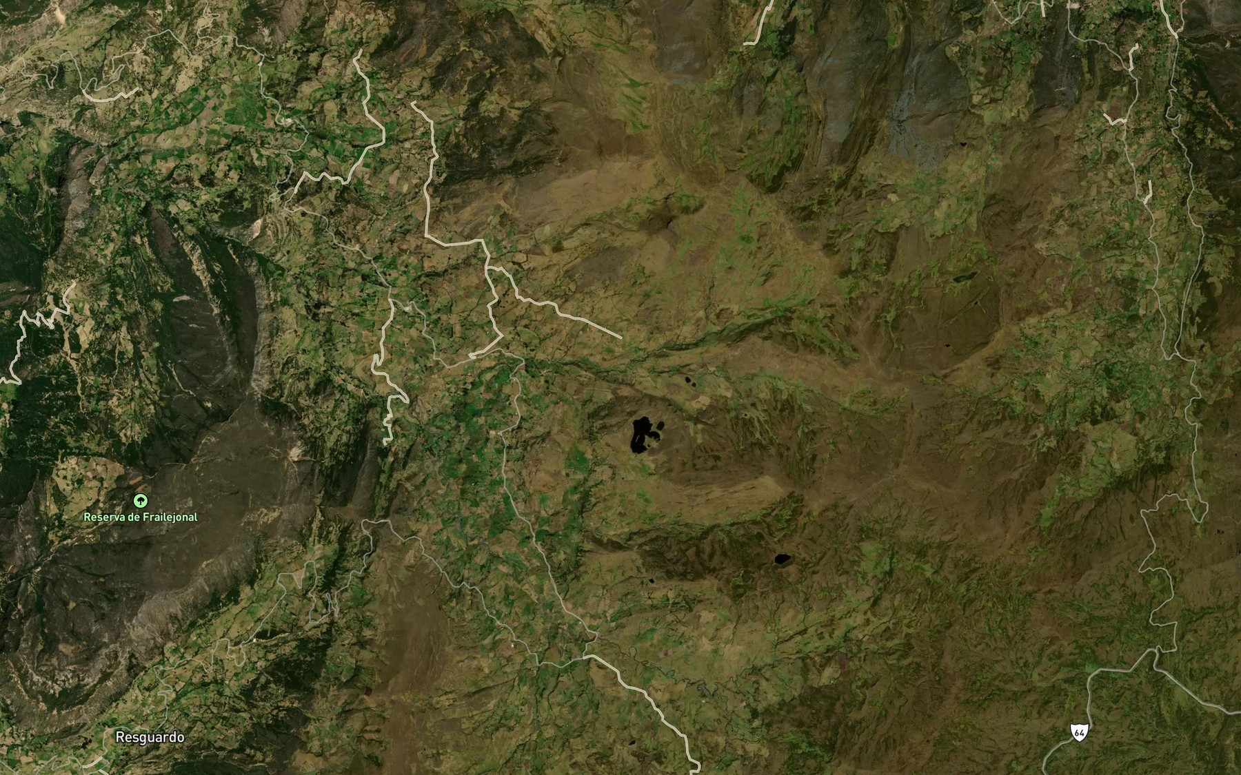 Satellite map of the Laguna Los Patos