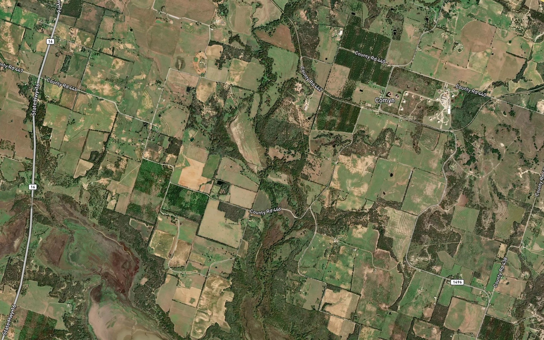 Satellite map of the Walker Creek