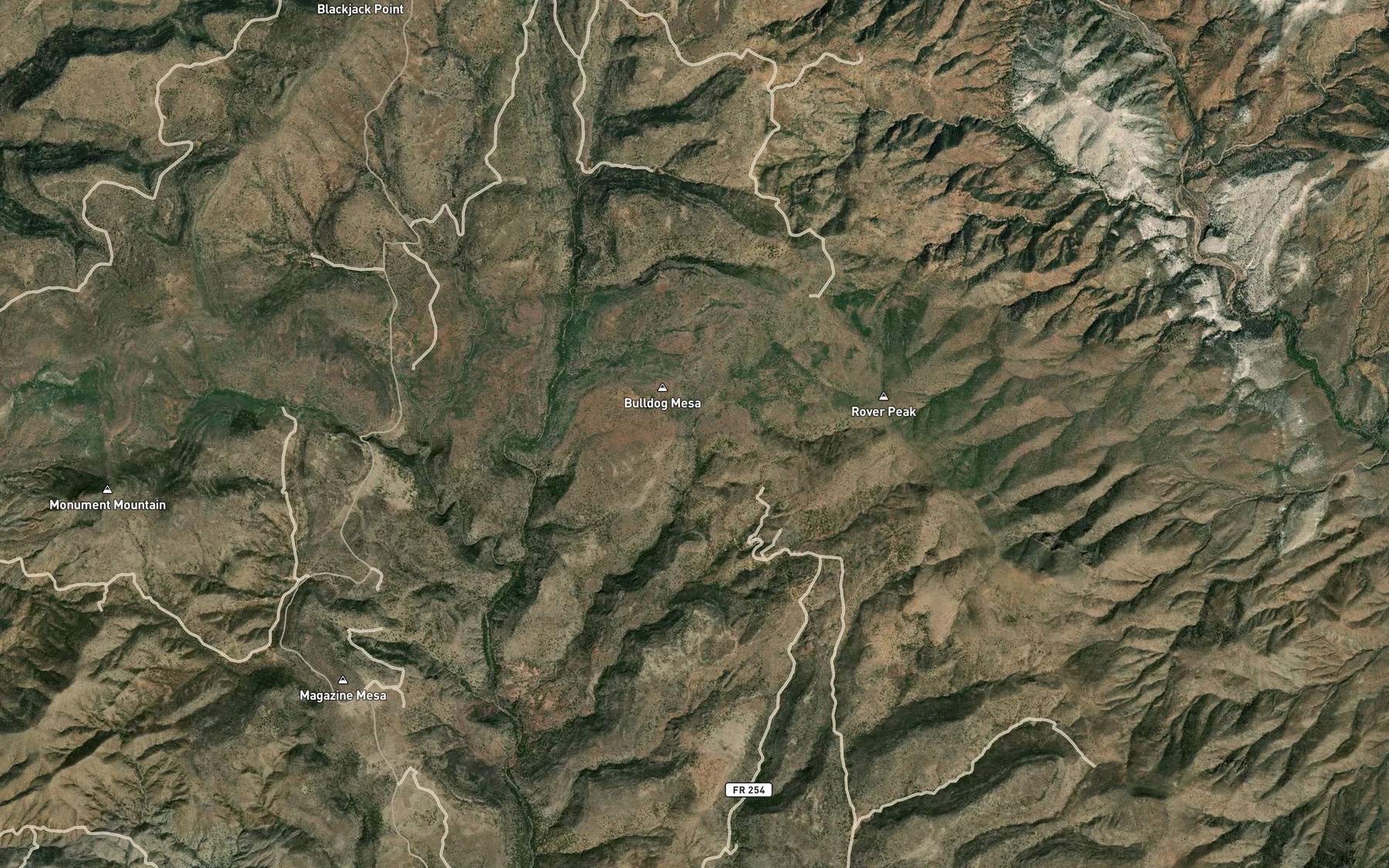 Satellite map of the Marcelle Spring
