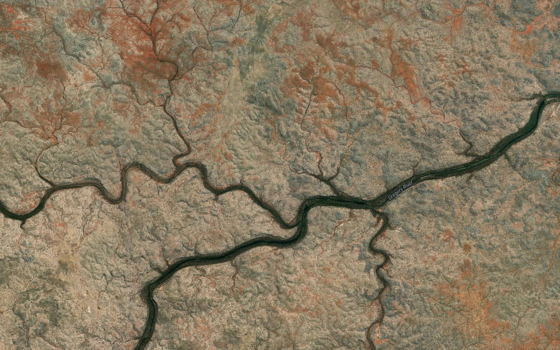 Satellite map of the Ixion Creek
