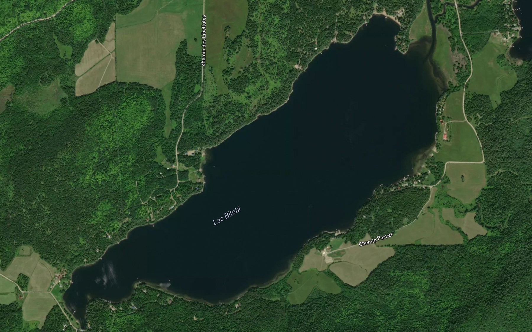 Satellite map of the Lac Bitobi