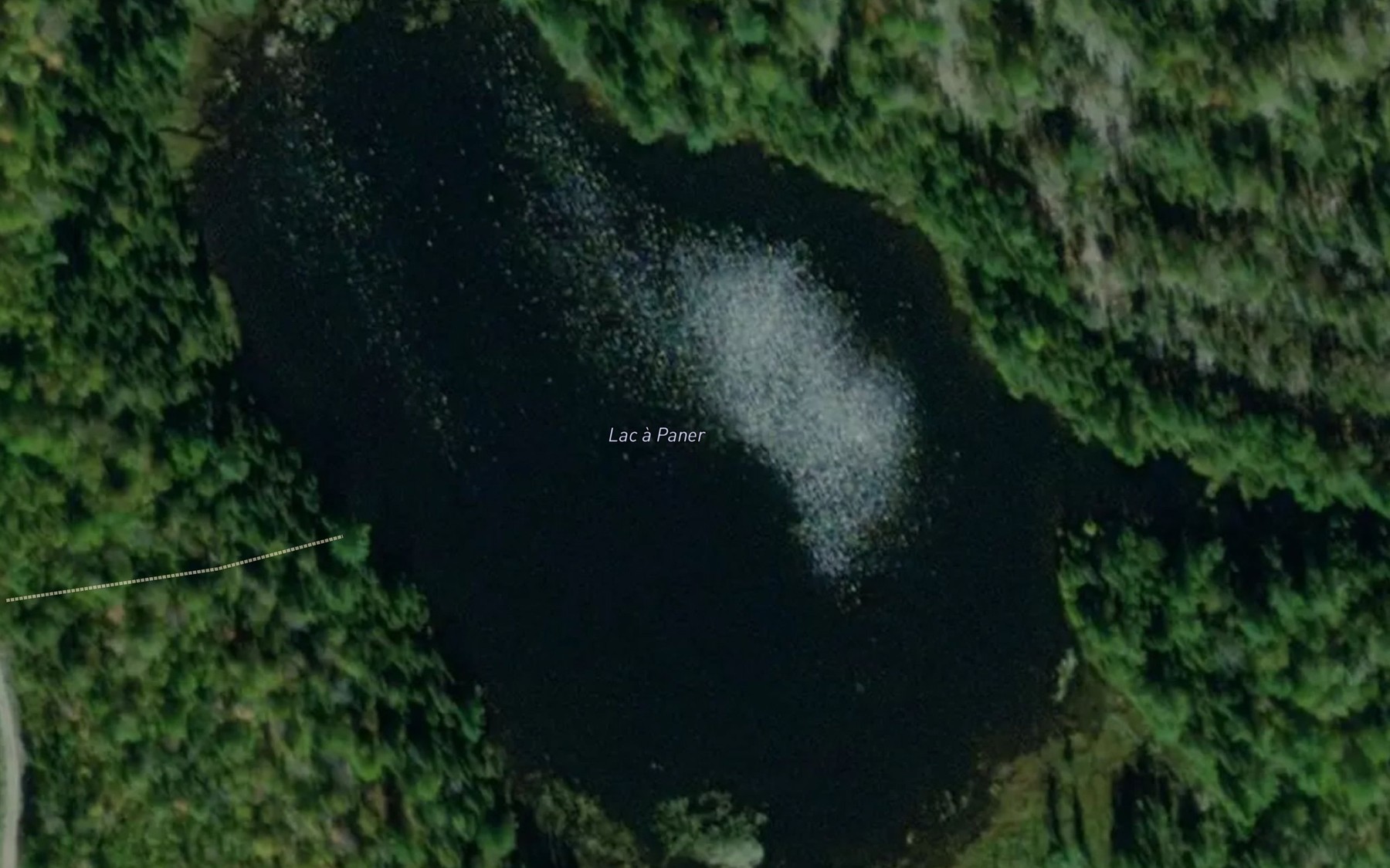 Satellite map of the Lac a Paner