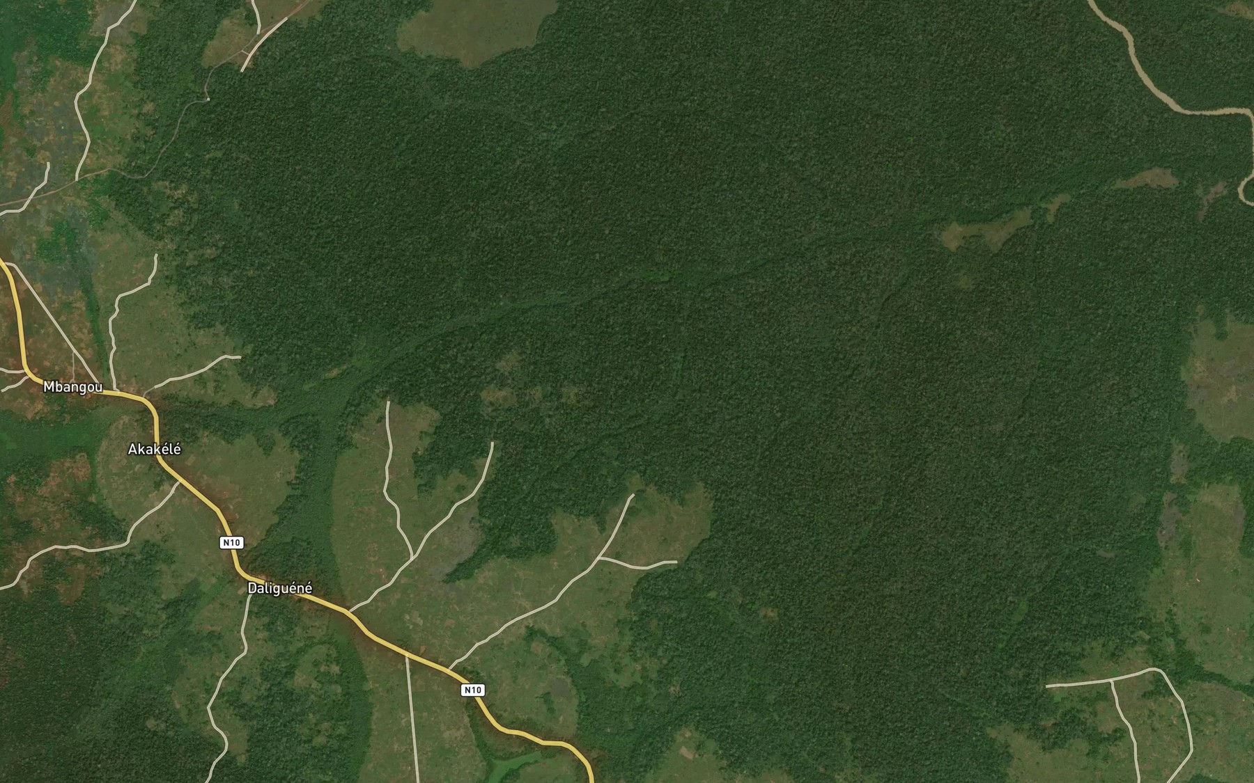 Satellite map of the Mounoukari