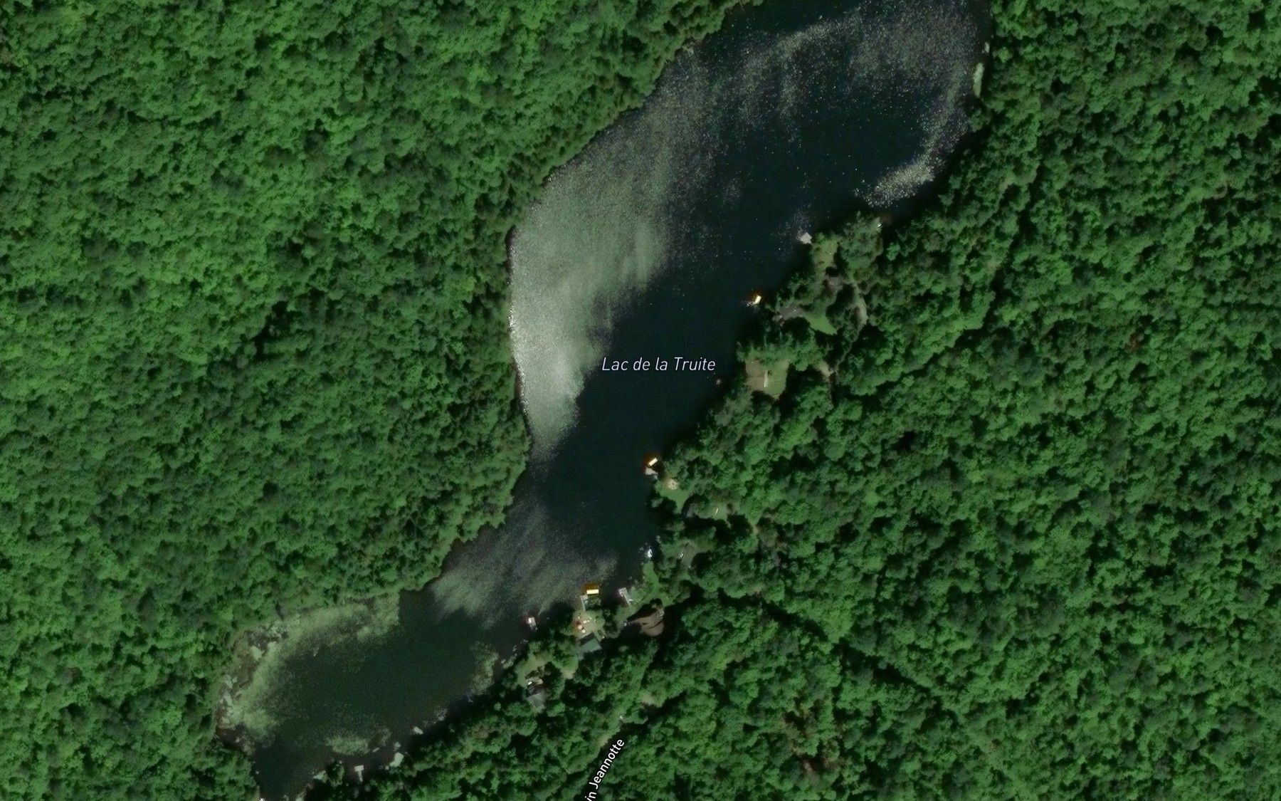 Satellite map of the Lac de la Truite
