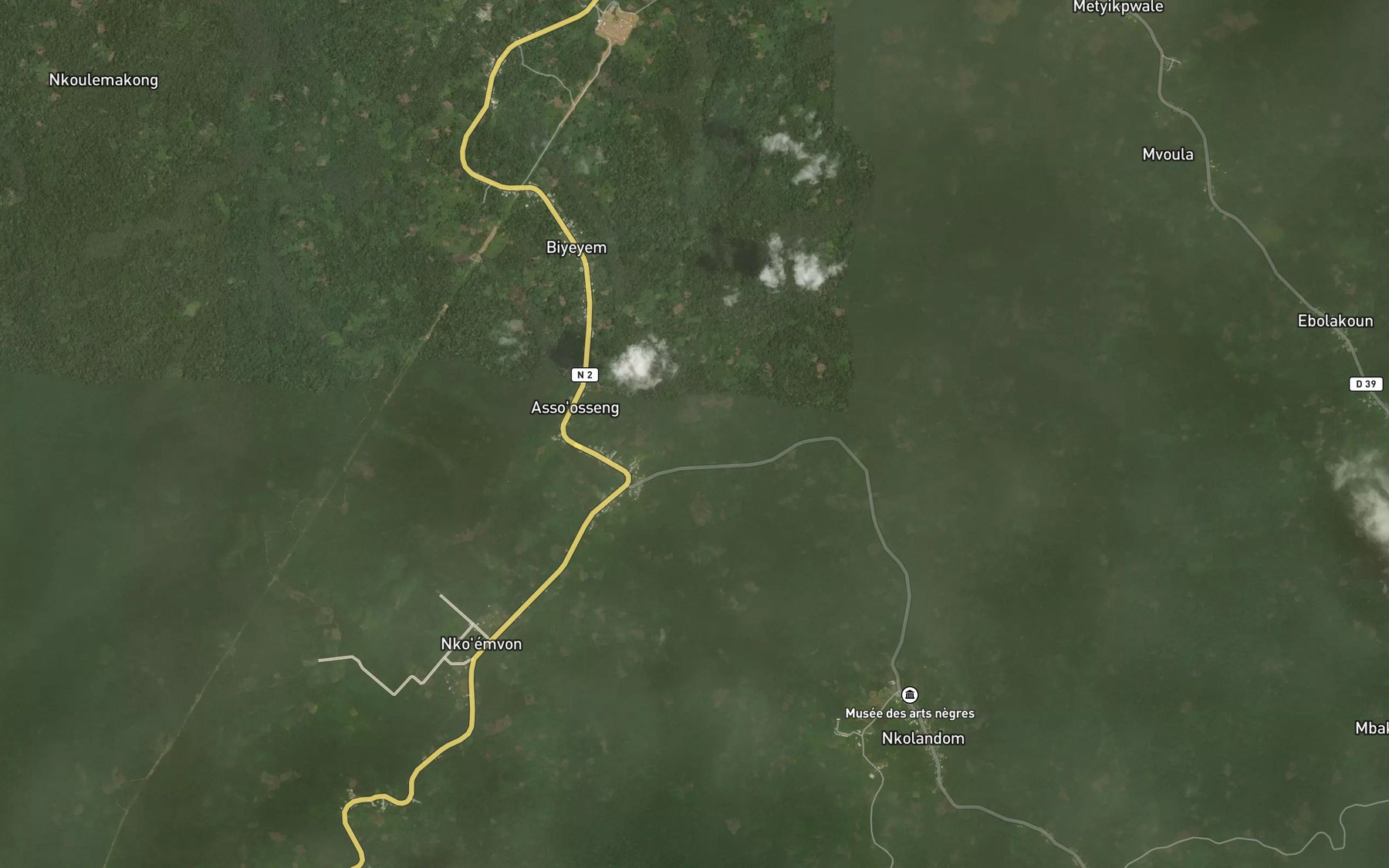 Satellite map of the Ntobo