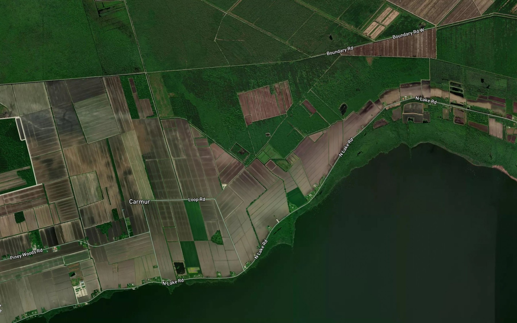 Satellite map of the Number 1 East Canal