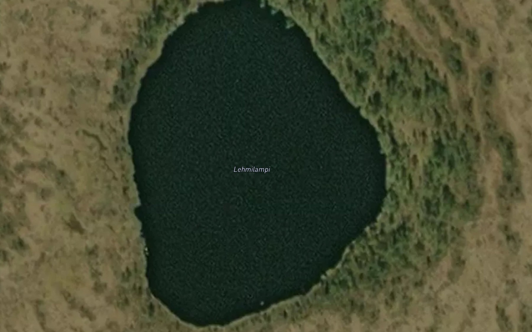 Satellite map of the Lehmilampi