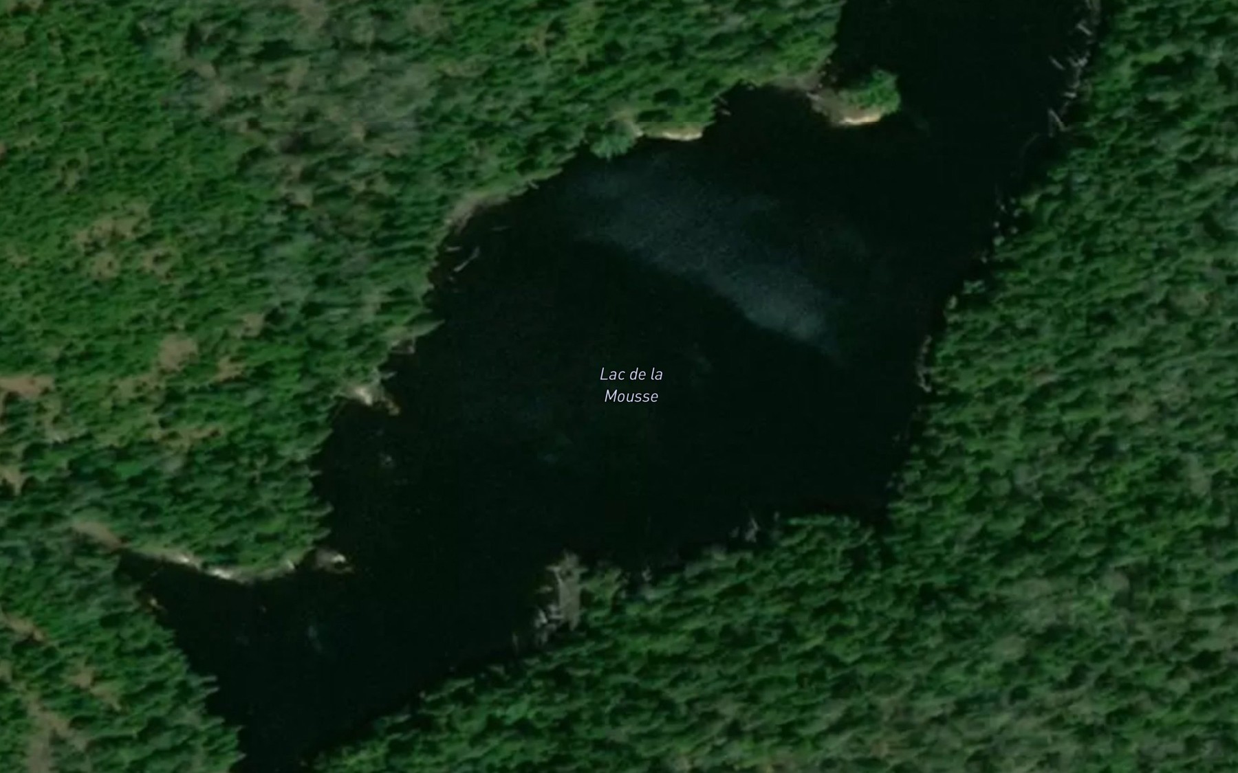 Satellite map of the Lac de la Mousse