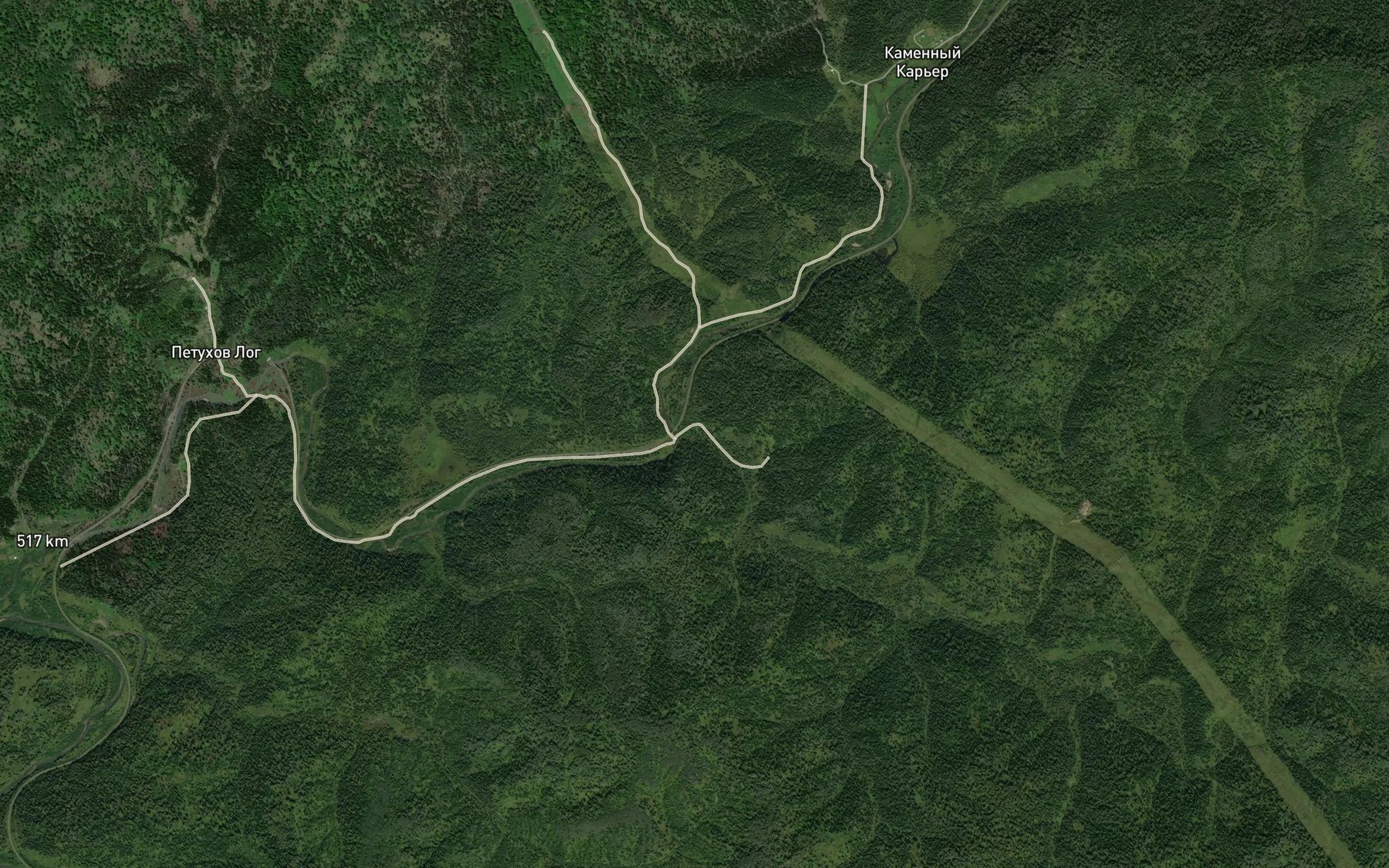 Satellite map of the Berezovaya