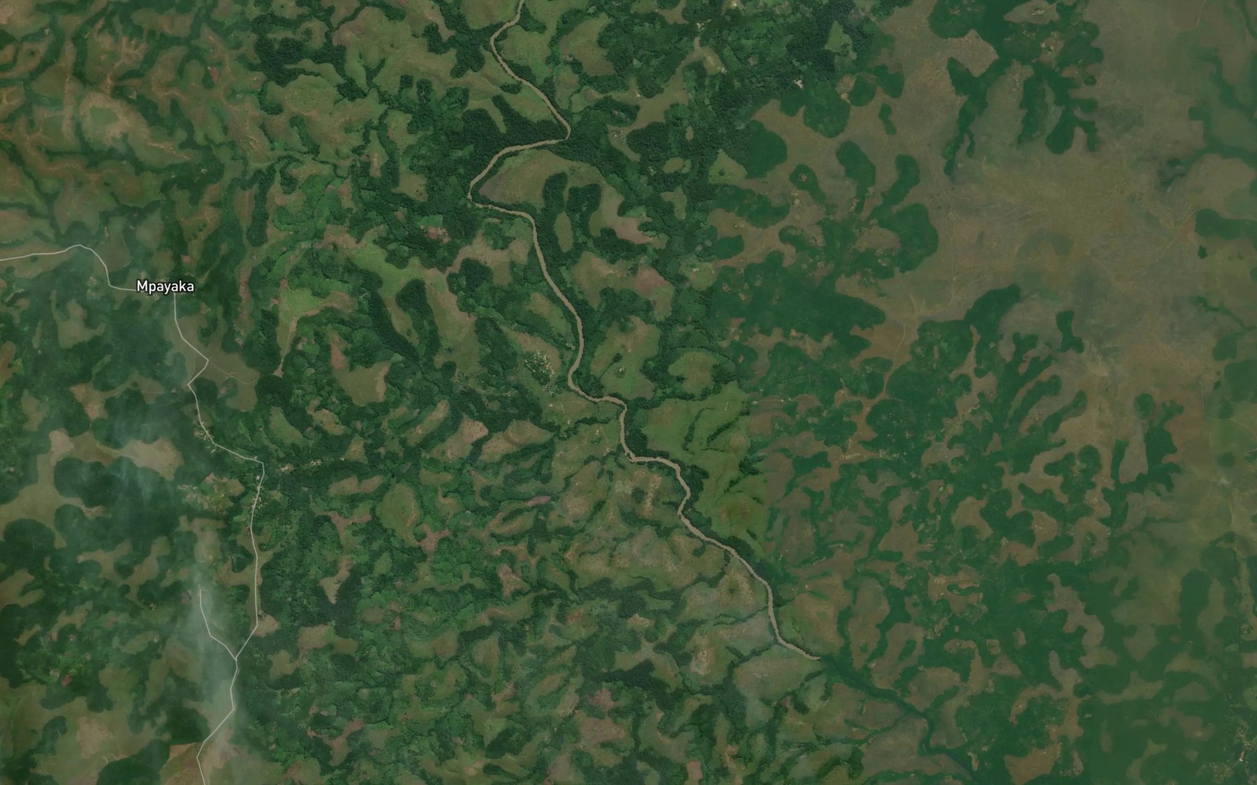 Satellite map of the Nkoue