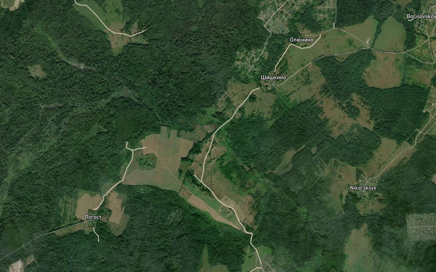 Satellite map of the Medvedka