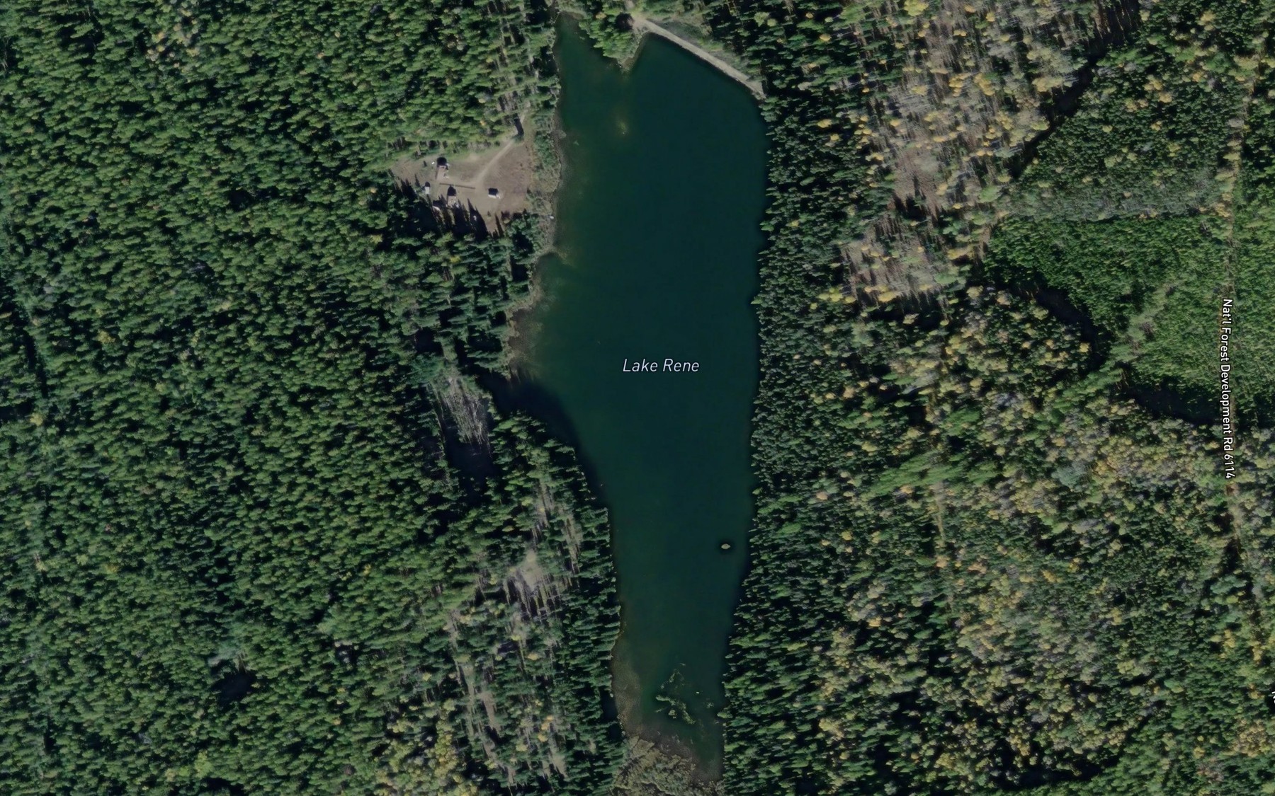 Satellite map of the Lake Rene