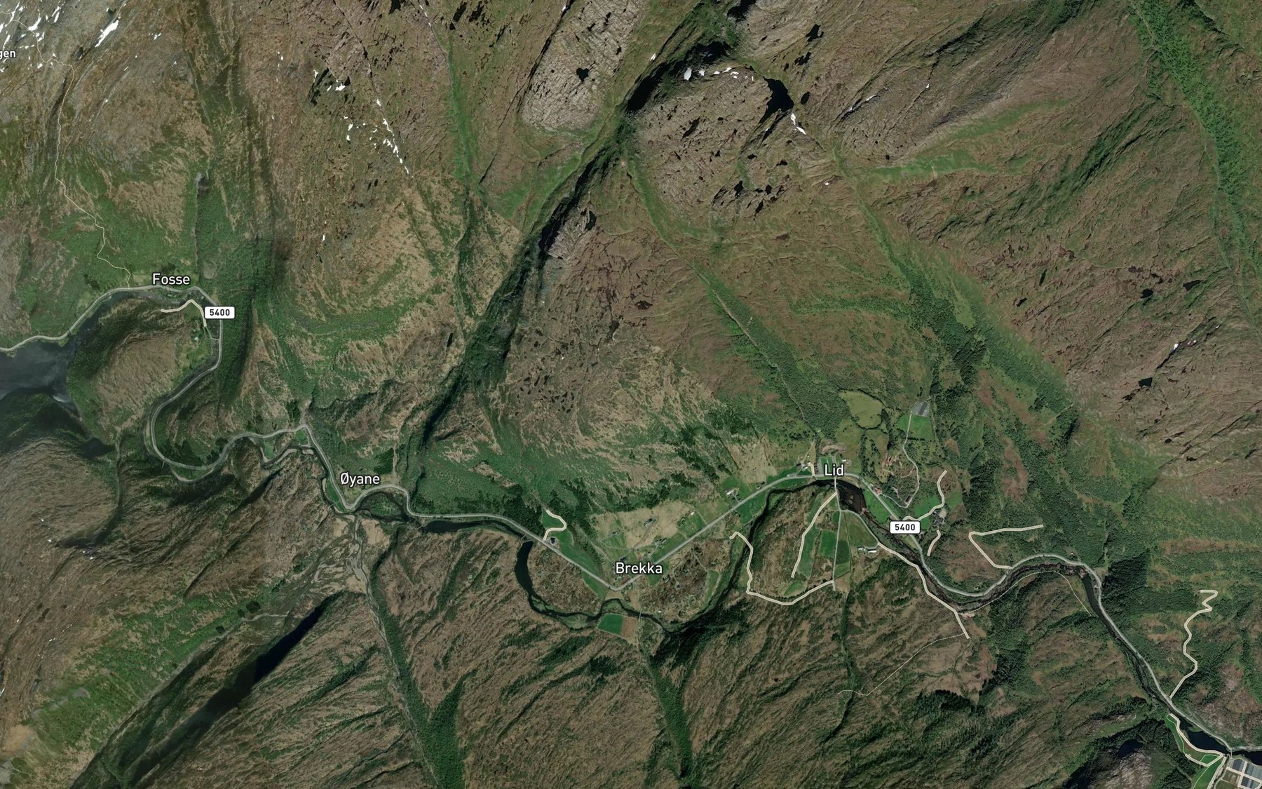 Satellite map of the Merkesgroi