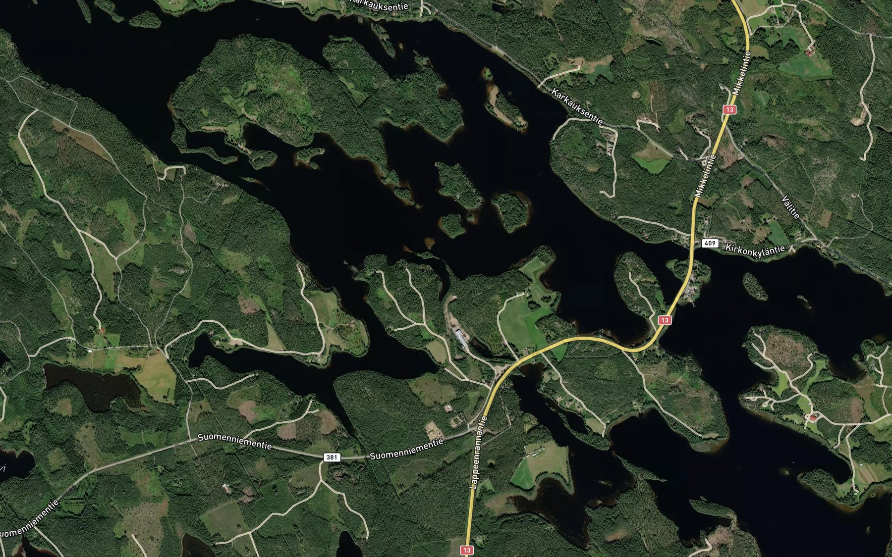 Satellite map of the Koiralahti
